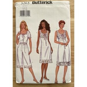 Butterick Sewing Pattern Women's Lacey Lingerie Slip Top‎ 3263 Size 6 8 10 UC FF